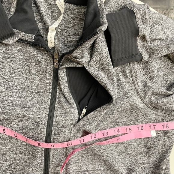 Lululemon Men’s Prepost Full Zip Jacket Gray Black Size Large - Picture 8 of 11